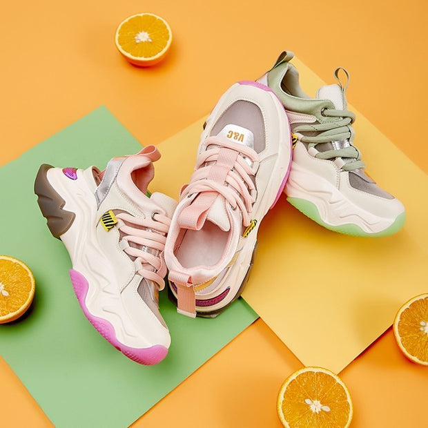 Oversized colorblock sneakers