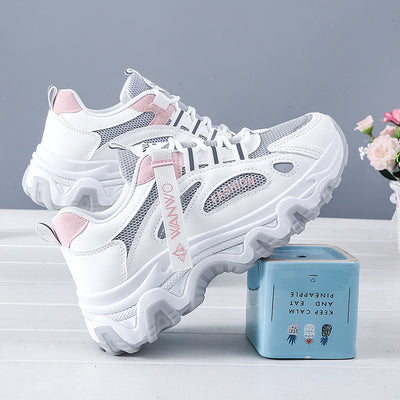 New Mesh Surface Clunky Sneakers Soft Sole Sneakers