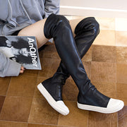 Black Long Boots Fashion Winter Shoes Women Waterproof Platform Boots