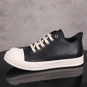 Men's Low Top Sneakers Leather Casual