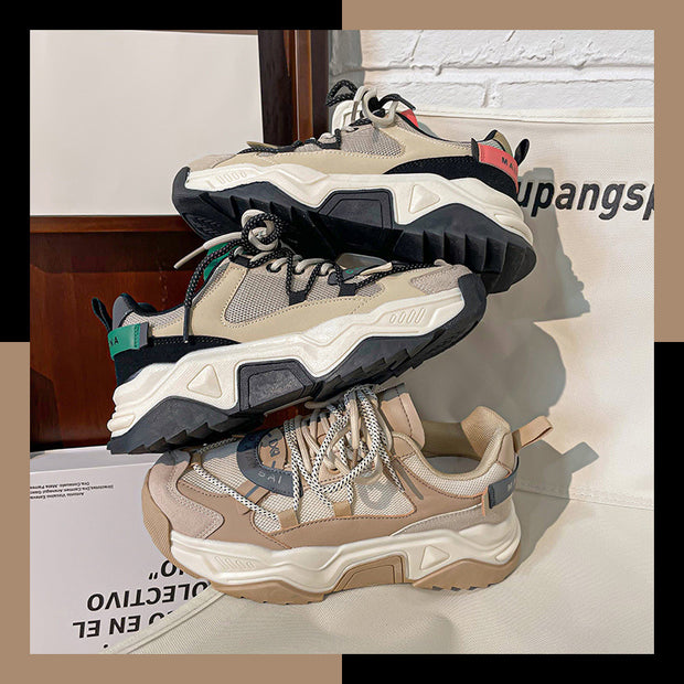 Retro Low Top Sneakers Mesh Casual