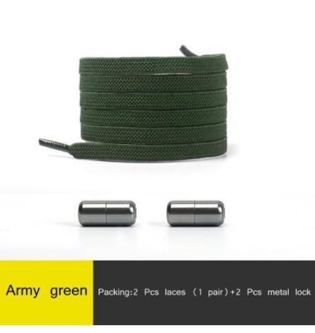 Elastic No Tie Shoelaces Semicircle Shoe Laces For Kids And Adult Sneakers Quick Lazy Metal Lock Laces Shoe Strings