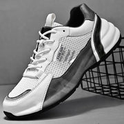 Breathable Mesh Cowhide Sole Sneakers