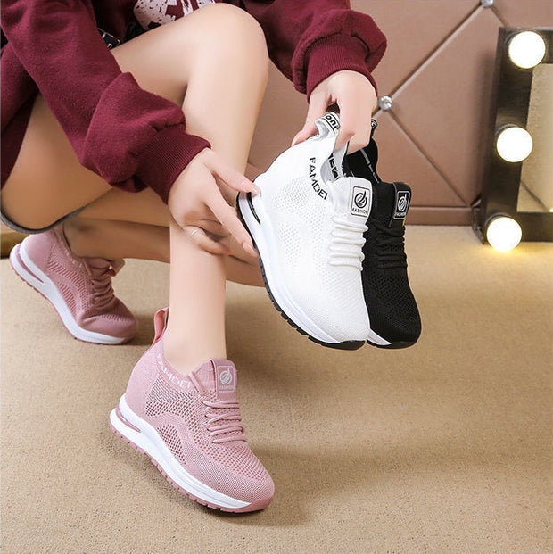 Women's High Rise Thick Soled Sneakers